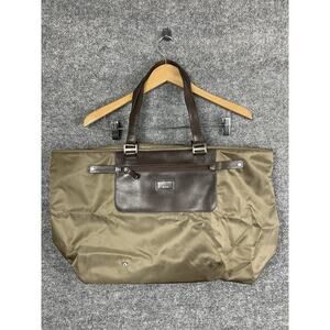 New Tumi Pack-a-Way Large Tote 100% Nylon Leather Handels 13.25”x 22.75”x 8”
